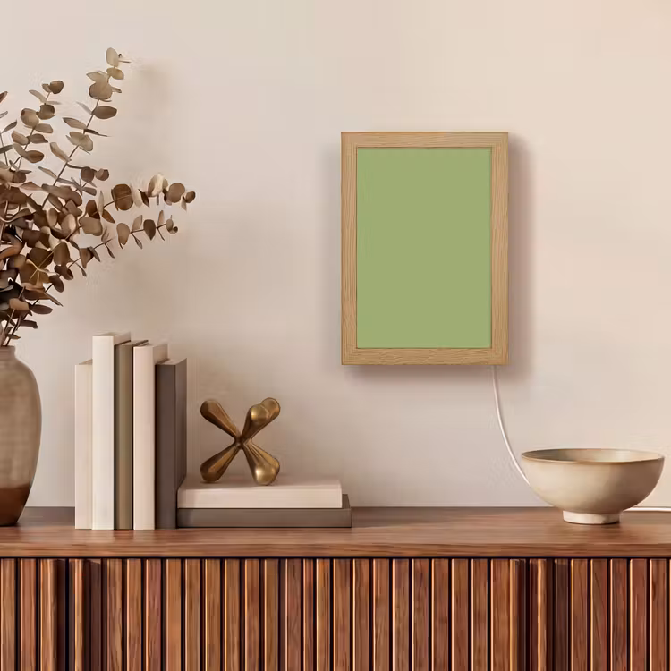 Sage - Green - Groen Light Box met kabel (Tafellamp) klein 925 -sfeer2