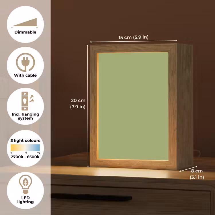 Sage - Green - Groen Light Box met kabel (Tafellamp) klein 925 -USP_EN