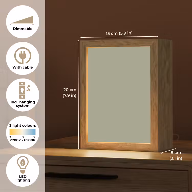 Sage - Mist - Groen Light Box met kabel (Tafellamp) klein 925 -USP_EN