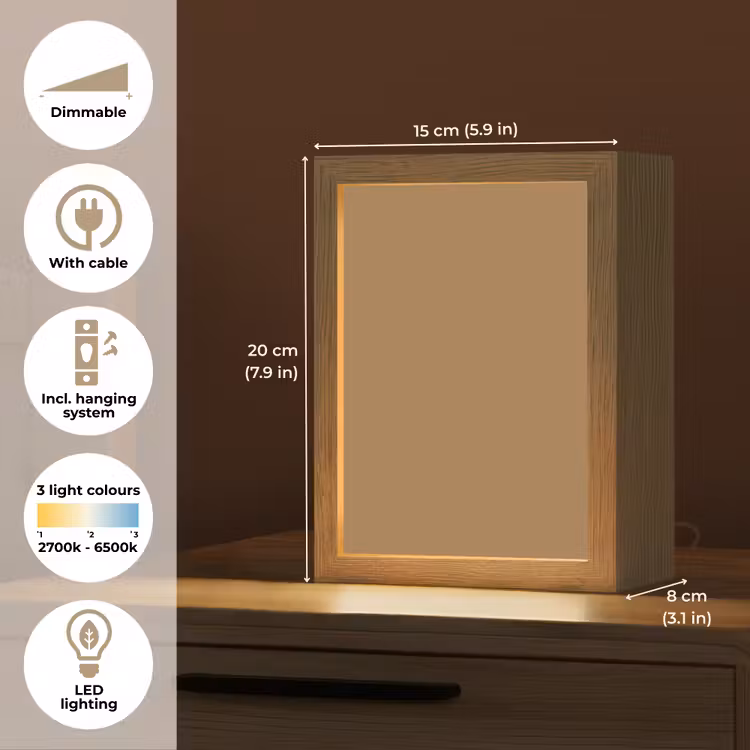 Sahara - Earth - Oranje Light Box met kabel (Tafellamp) klein 925 -USP_EN