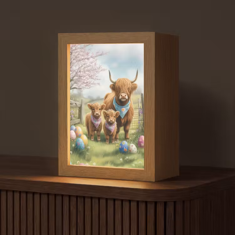 Schotsehooglanders - Paaseieren - Lente Light Box met kabel (Tafellamp) klein -z3d_website