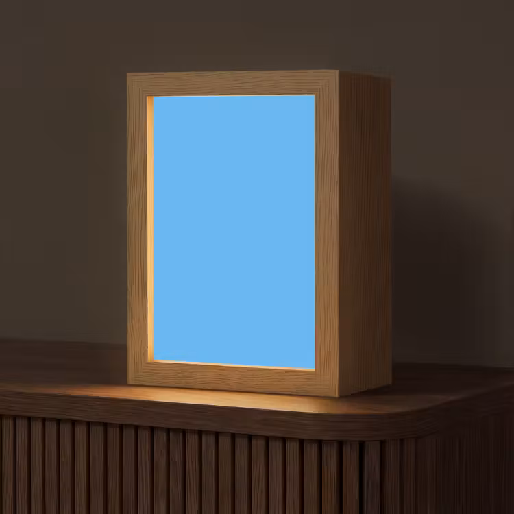 Sky - Blue - Blauw Light Box met kabel (Tafellamp) klein 925 -z3d_website