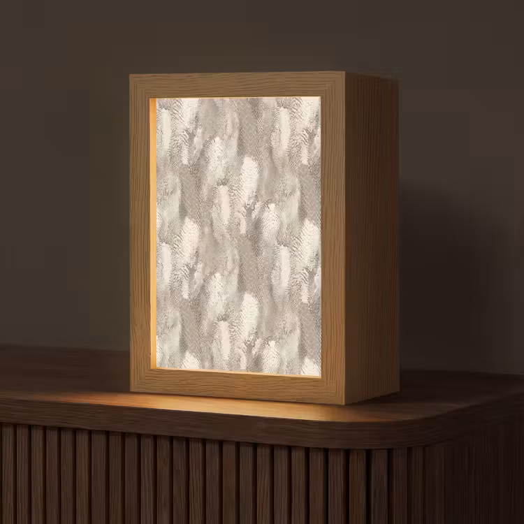 Slang - Textuur - Zand Light Box met kabel (Tafellamp) klein 925 -z3d_website