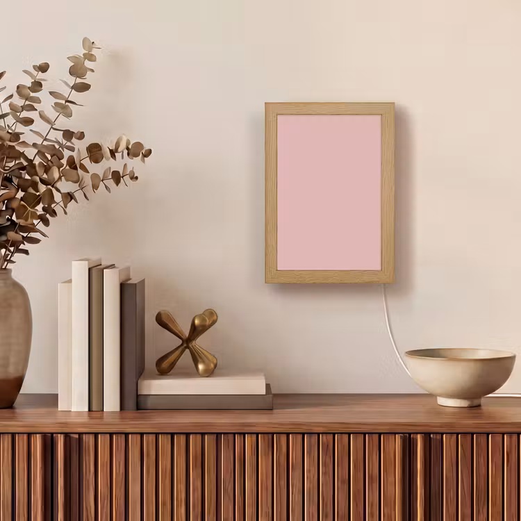 Soft - Blush - Roze Light Box met kabel (Tafellamp) klein 925 -sfeer2
