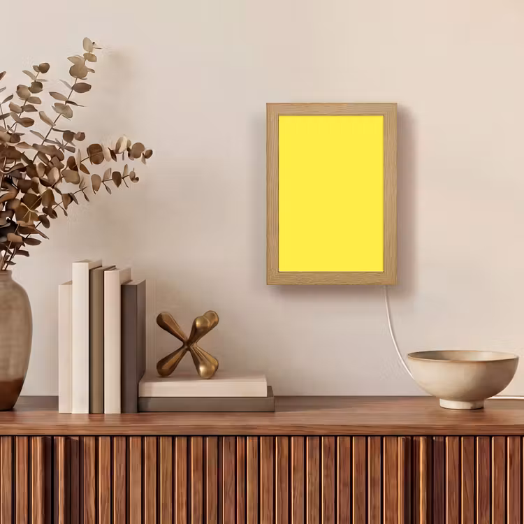 Soft - Custard - Geel Light Box met kabel (Tafellamp) klein 925 -sfeer2
