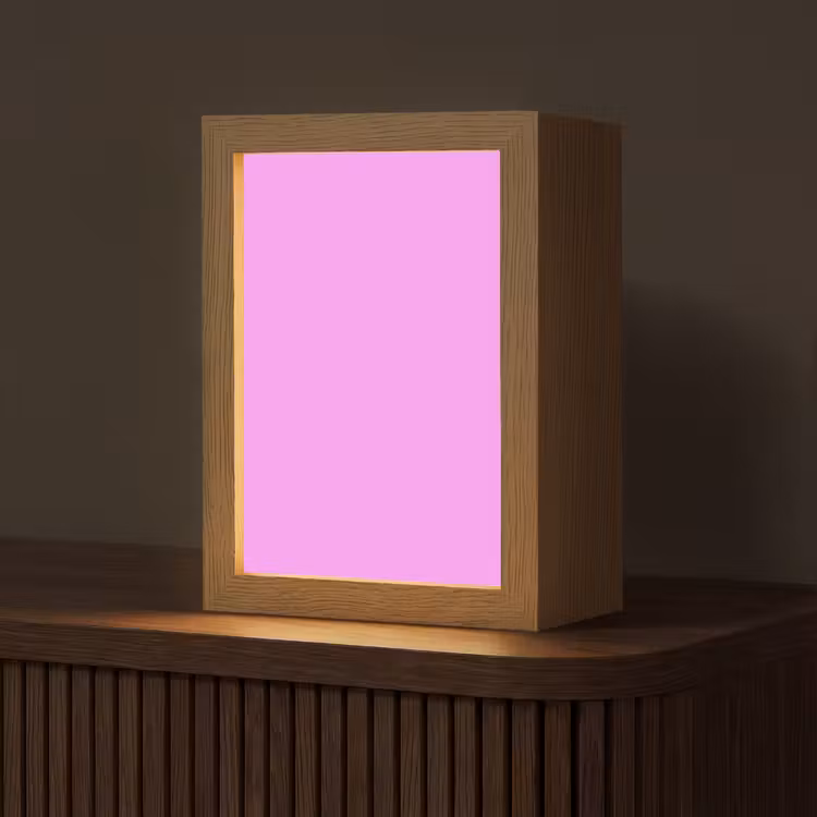 Soft - Lavender - Roze Light Box met kabel (Tafellamp) klein 925 -z3d_website