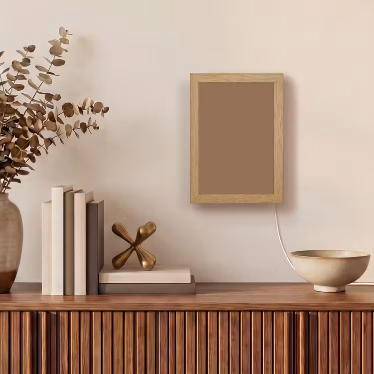 Soft - Walnut - Bruin Light Box met kabel (Tafellamp) klein 925 -sfeer2