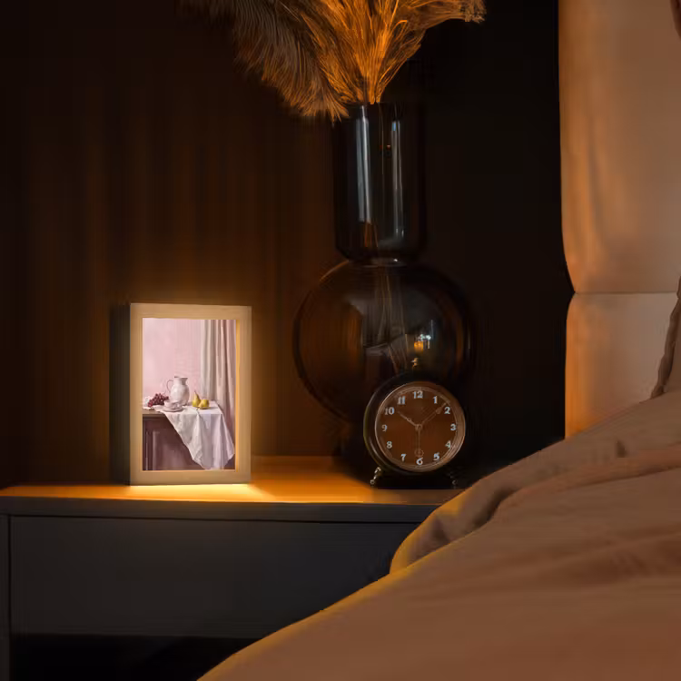 Table Lamp - Still Life - Fruit - Pink - Stilleven - Fruit - Roze Light Box met kabel (Tafellamp) klein