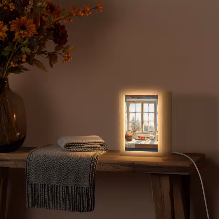Stilleven - Keuken - Doorkijk - Vintage Light Box met kabel (Tafellamp) klein -sfeer4