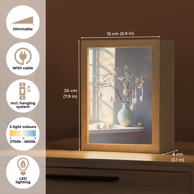 Stilleven - Vaas - Paastak Light Box met kabel (Tafellamp) klein -USP_EN