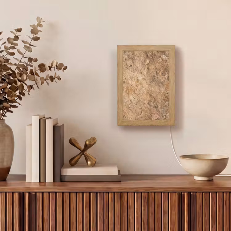 Steen - Natuur - Textuur - Abstract - Bruin Light Box met kabel (Tafellamp) klein -sfeer2