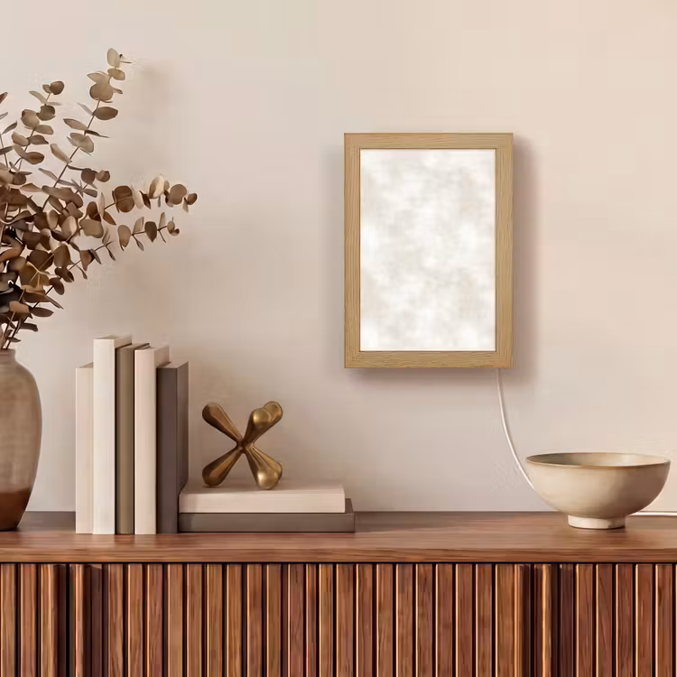 Subtiel - Structuur - Beige Light Box met kabel (Tafellamp) klein 925 -sfeer2