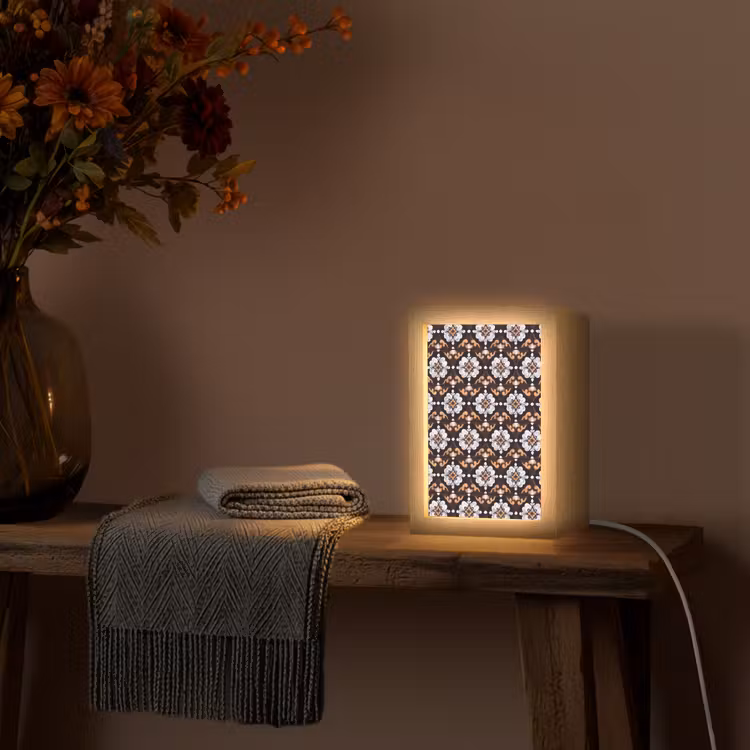 traditioneel - Element - Kleurrijk Light Box met kabel (Tafellamp) klein 925 -sfeer4