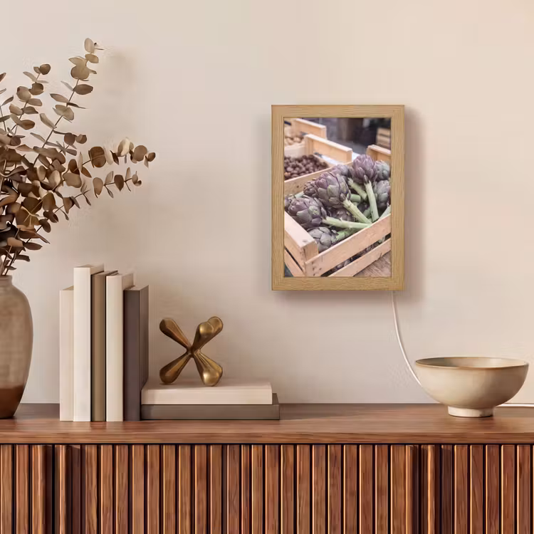 Table Lamp - Vegetables - Market - Fresh - Groenten - Markt - Vers Light Box met kabel (Tafellamp) klein