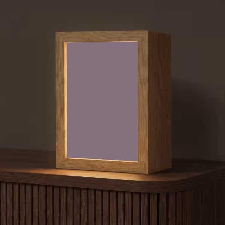 Velvet - Aubergine - Paars Light Box met kabel (Tafellamp) klein 925 -z3d_website
