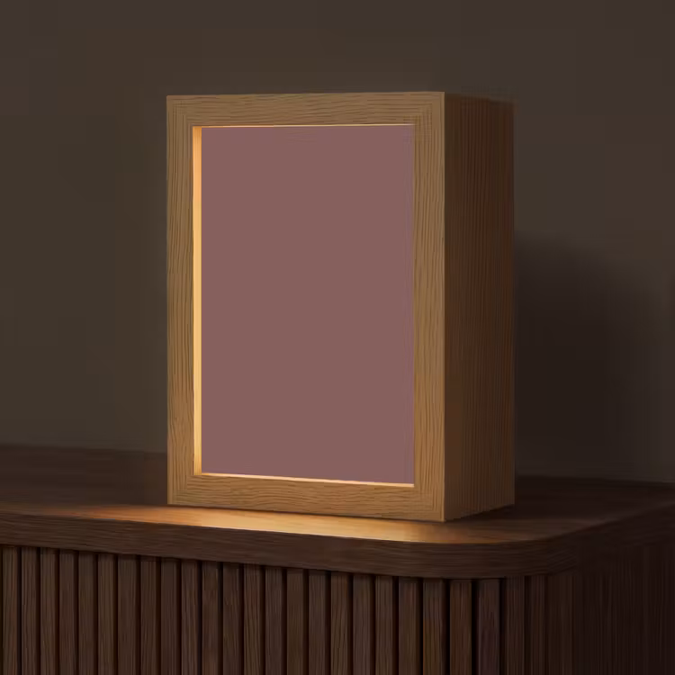 Velvet - Merlot - Rood Light Box met kabel (Tafellamp) klein 925 -z3d_website