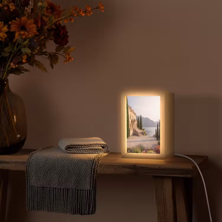 Table Lamp - Villa - Water - Stairs - Villa - water -trappen Light Box met kabel (Tafellamp) klein