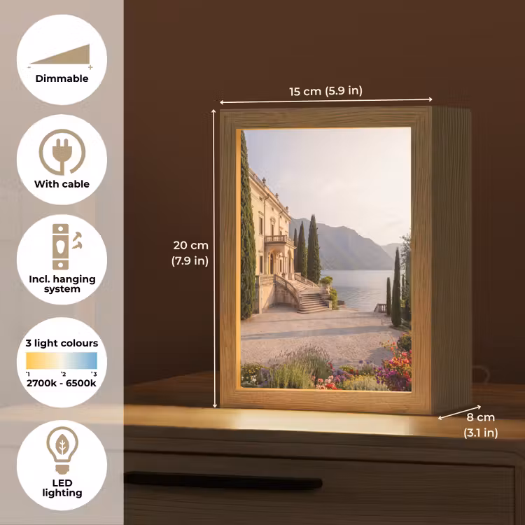 Table Lamp - Villa - Water - Stairs - Villa - water -trappen Light Box met kabel (Tafellamp) klein