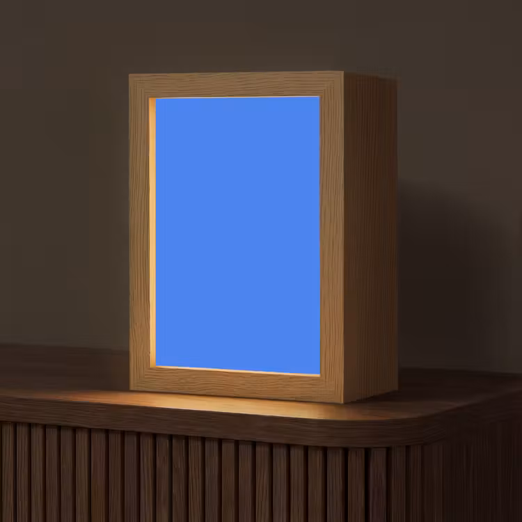 Vivid - Cobalt - Blauw Light Box met kabel (Tafellamp) klein 925 -z3d_website