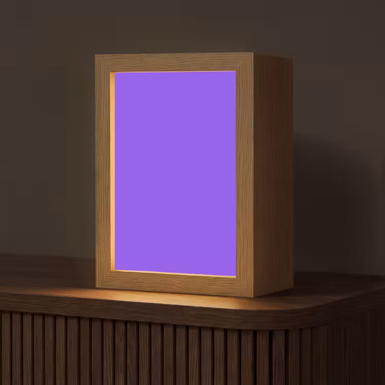Vivid - Violet - Paars Light Box met kabel (Tafellamp) klein 925 -z3d_website