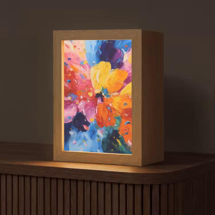 Golvend - Energie - warm Light Box met kabel (Tafellamp) klein -z3d_website
