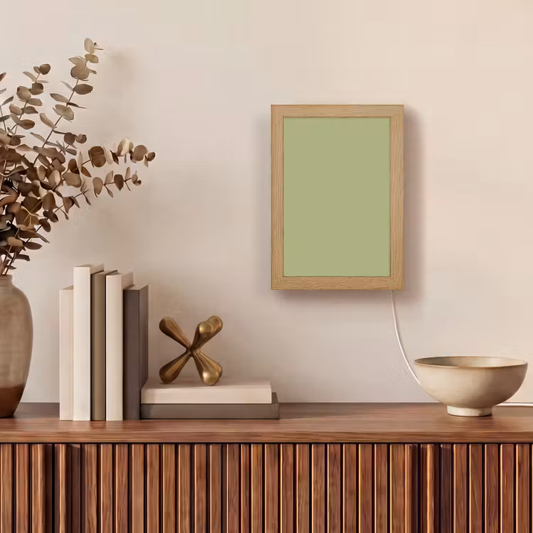 Whispering - Sage - Groen Light Box met kabel (Tafellamp) klein 925 -sfeer2