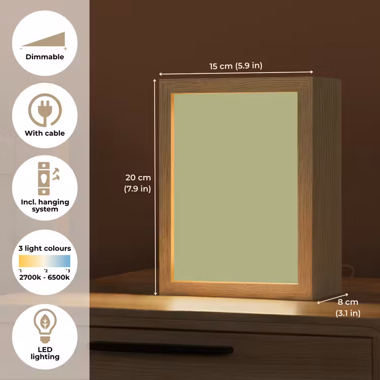 Whispering - Sage - Groen Light Box met kabel (Tafellamp) klein 925 -USP_EN