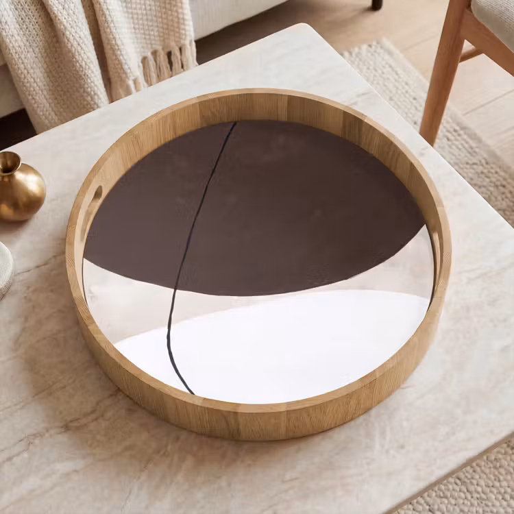Tray - Abstract - Forms - Modern - Abstract - Vormen - Modern Dienblad Rond middel