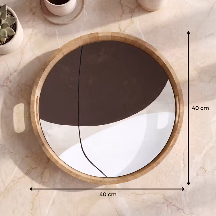 Tray - Abstract - Forms - Modern - Abstract - Vormen - Modern Dienblad Rond middel