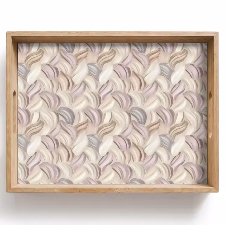 Abstract - Golvend - Pastel Dienblad Rechthoek middel 911 -z3d_shopping