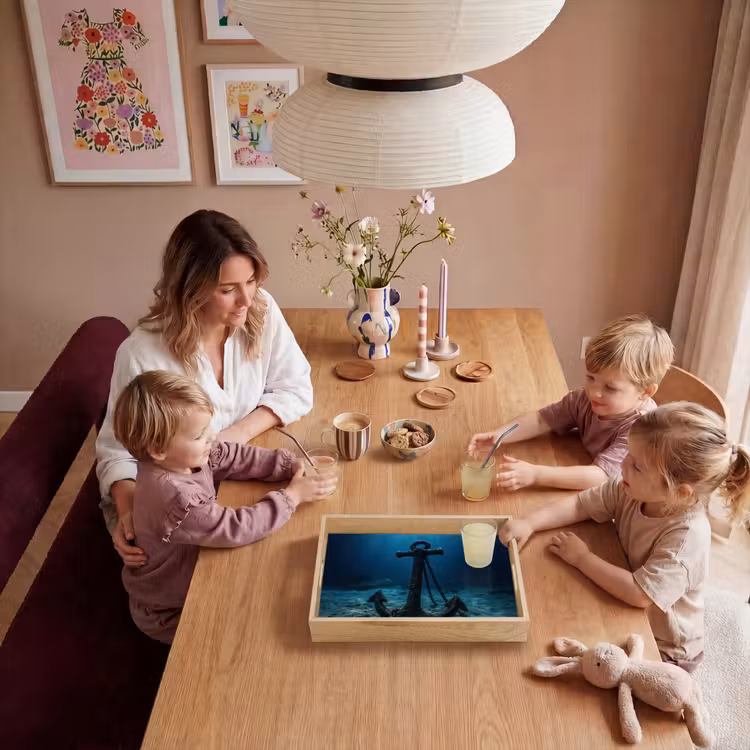 Anker - Ijzer - Zeebodem - Zand Dienblad Rechthoek middel -sfeer4