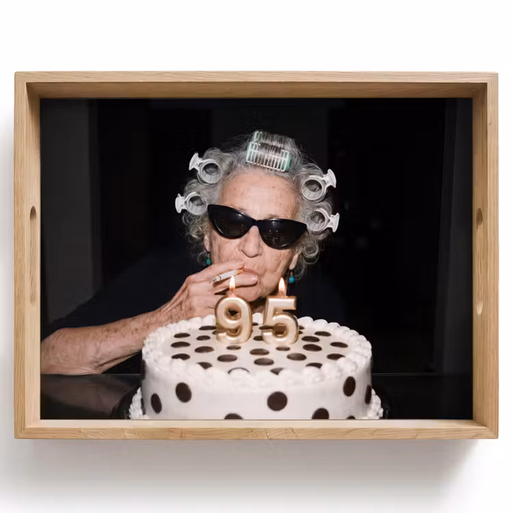 Verjaardag - Krulspeld - Oma Dienblad Rechthoek middel -z3d_shopping