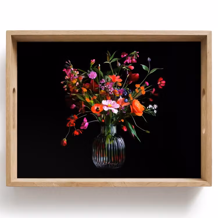 Boeket - Veldbloemen - Vaas Dienblad Rechthoek middel -z3d_shopping