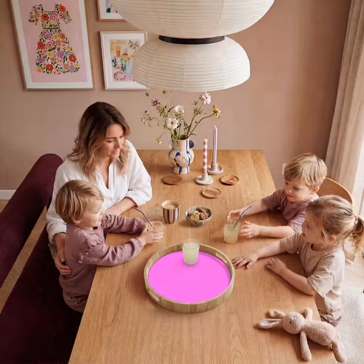 Bright - Orchid - Roze Dienblad Rond middel 914 -sfeer4
