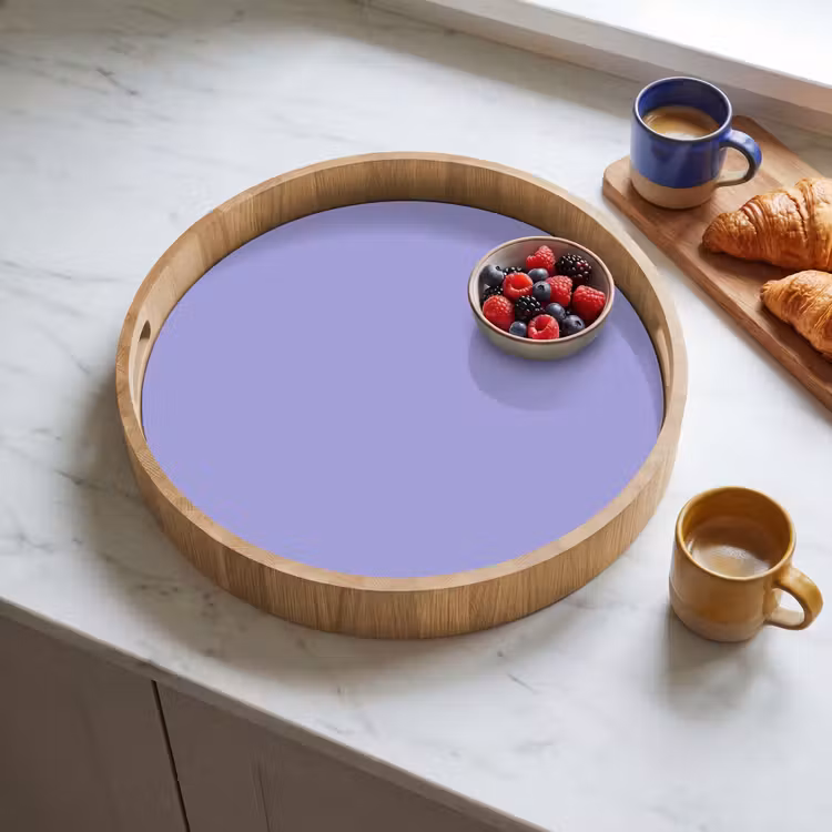 Ceil - Paars - Lila Dienblad Rond middel 914 -sfeer2