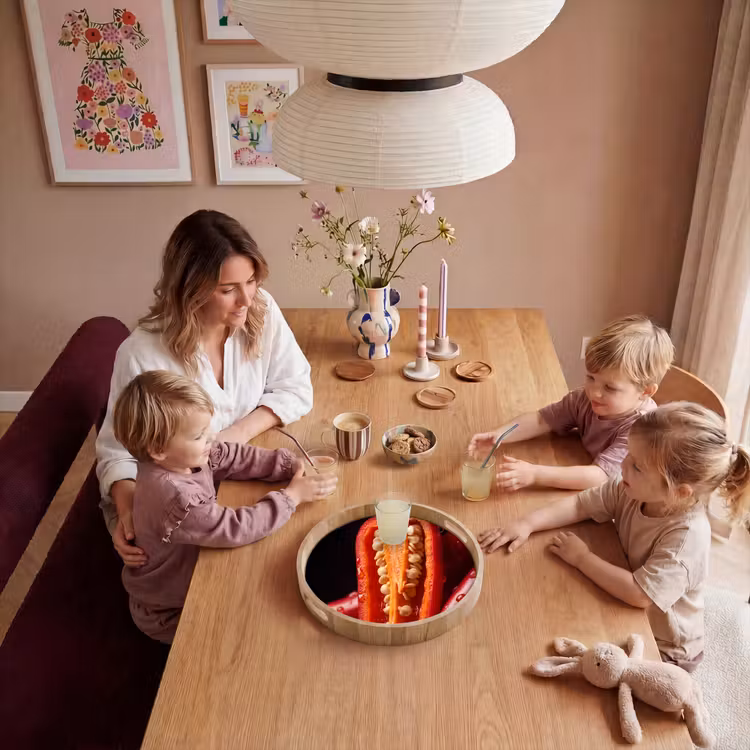 Tray - Chili Pepper - Red - Food - Chilipeper - Rood - Eten Dienblad Rond middel