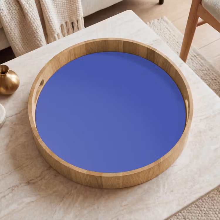 Chinese - Blue - Blauw Dienblad Rond middel 914 -sfeer1