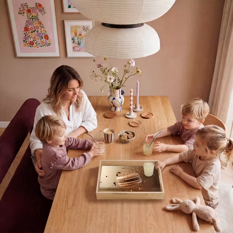 Chocolade - Macarons - Eten - Snoep Dienblad Rechthoek middel -sfeer4