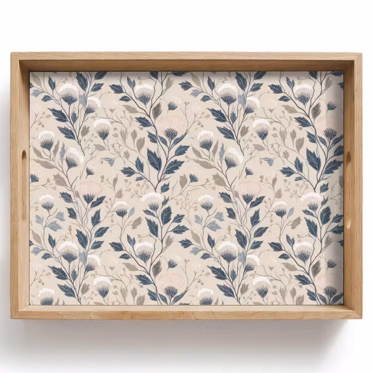 Klassiek - Botanisch - Kleurrijk Dienblad Rechthoek middel 911 -z3d_shopping