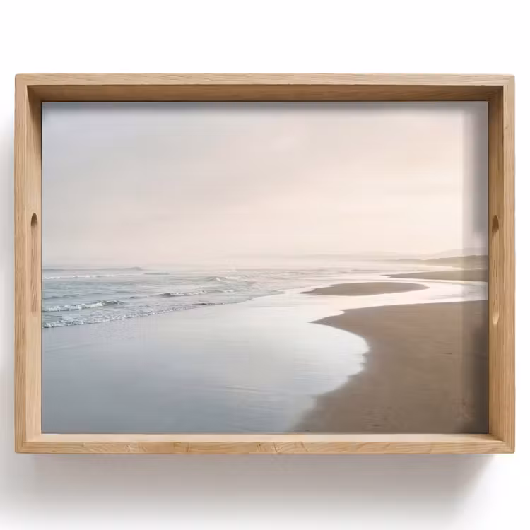 Kustlijn - Strand - Oceaan Dienblad Rechthoek middel -z3d_shopping