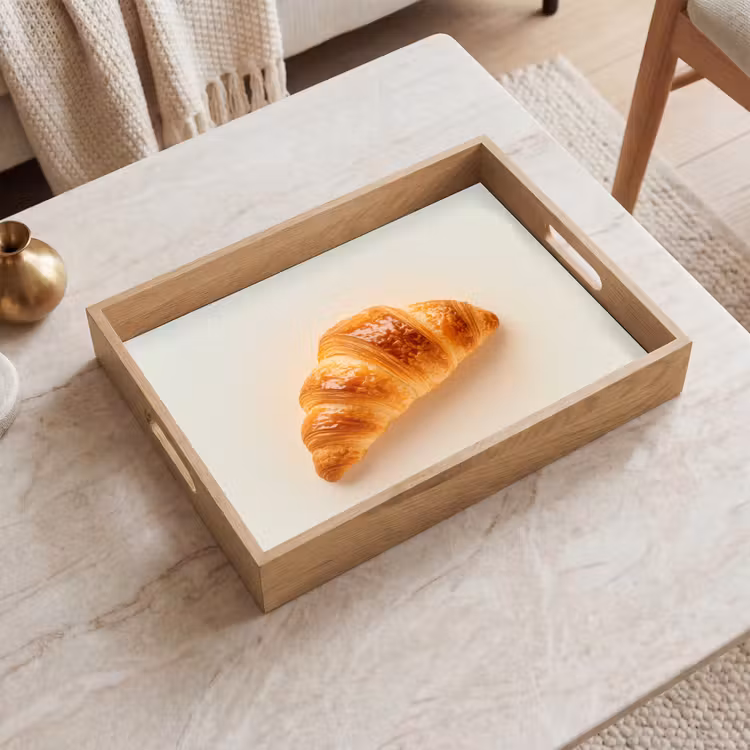 Croissant - Brood - Beige Dienblad Rechthoek middel -sfeer1