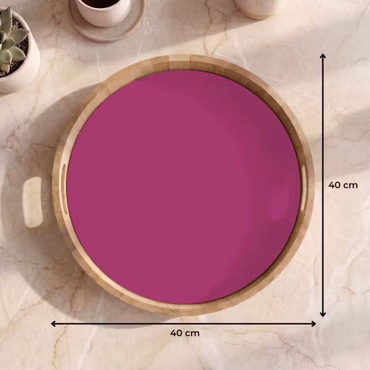 Deep - Magenta - Paars Dienblad Rond middel 914 -USP_Formaat