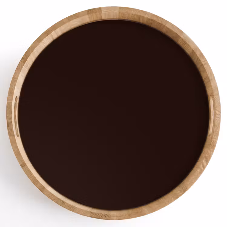 Deep - Obsidian - Bruin Dienblad Rond middel 914 -z3d_shopping