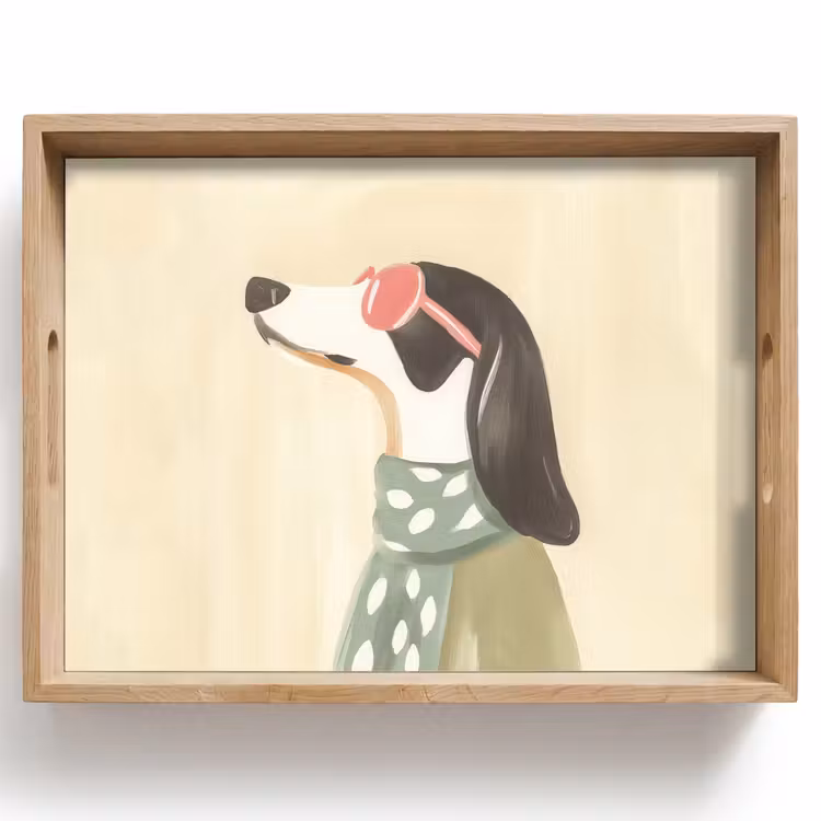 Hond - Zonnebril - Sjaal Dienblad Rechthoek middel -z3d_shopping
