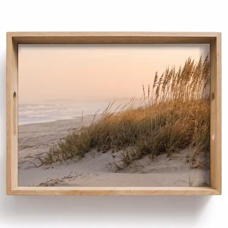 Duinlandschap - Zonsondergang - Strand Dienblad Rechthoek middel -z3d_shopping