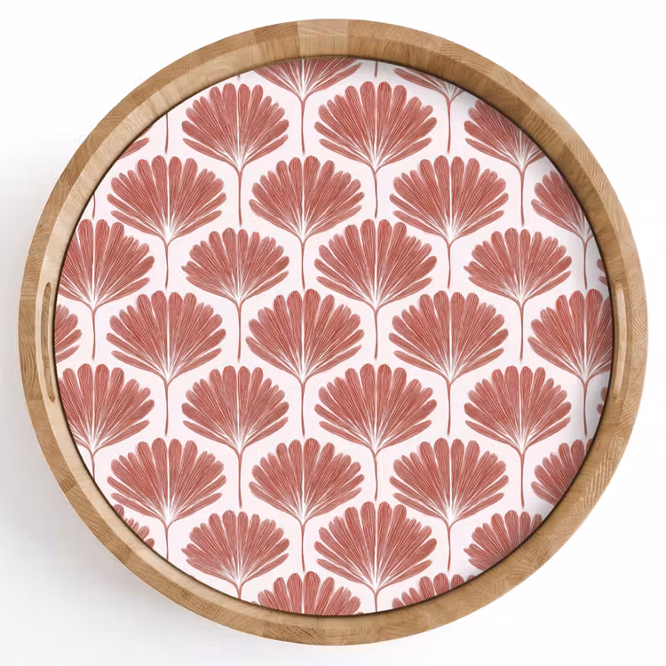 Waaier - Motief - Terra Dienblad Rond middel 914 -z3d_shopping
