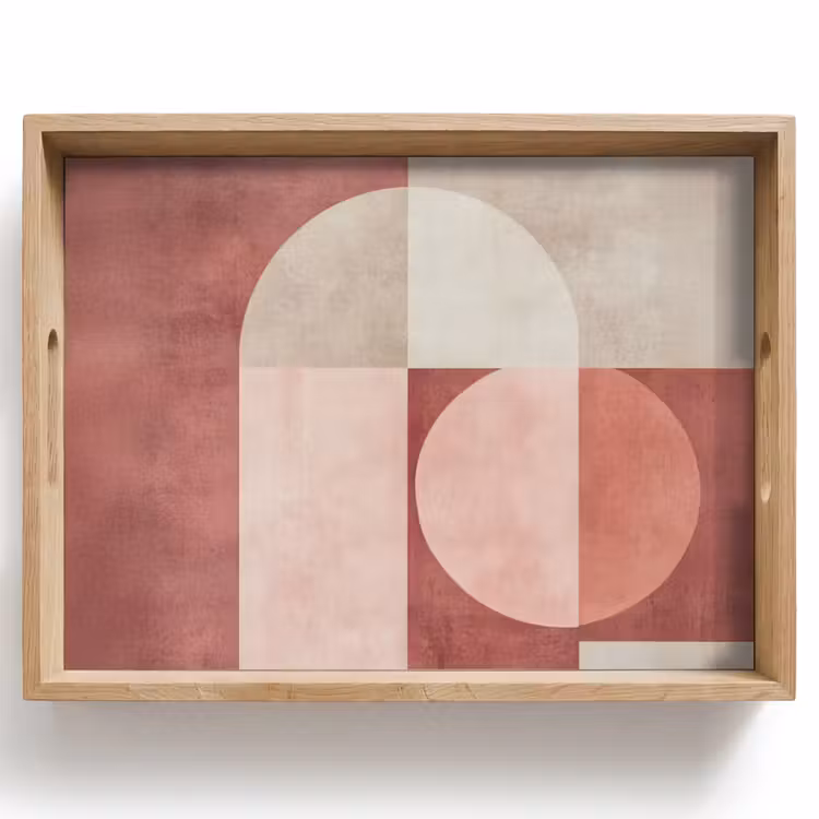Figuren - Abstract - Roze Dienblad Rechthoek middel -z3d_shopping