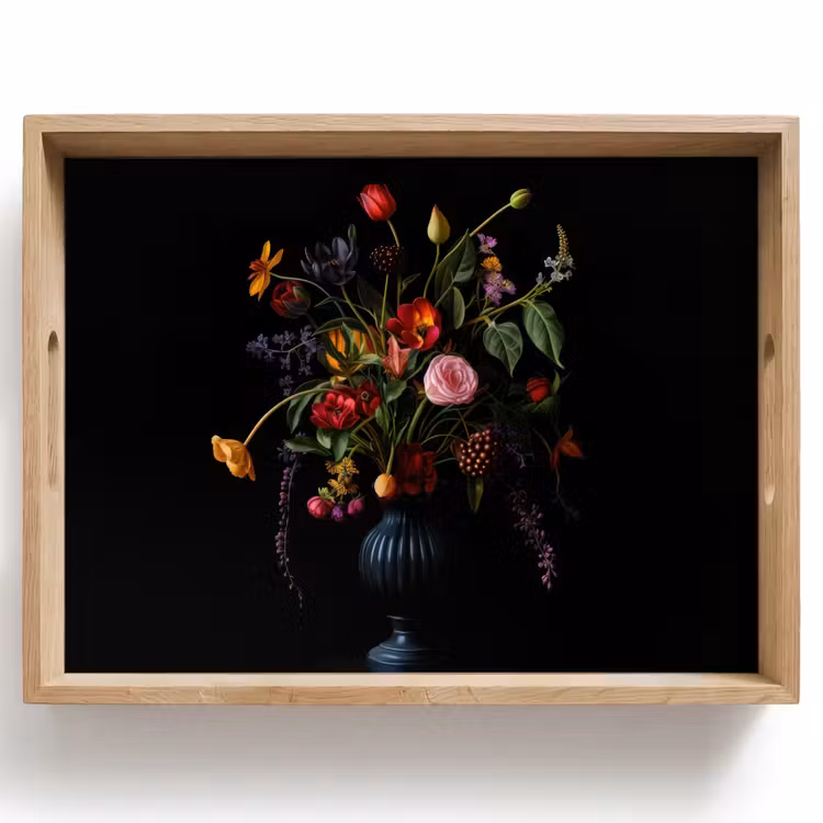 Bloemen - Bessen - Klassiek Dienblad Rechthoek middel -z3d_shopping