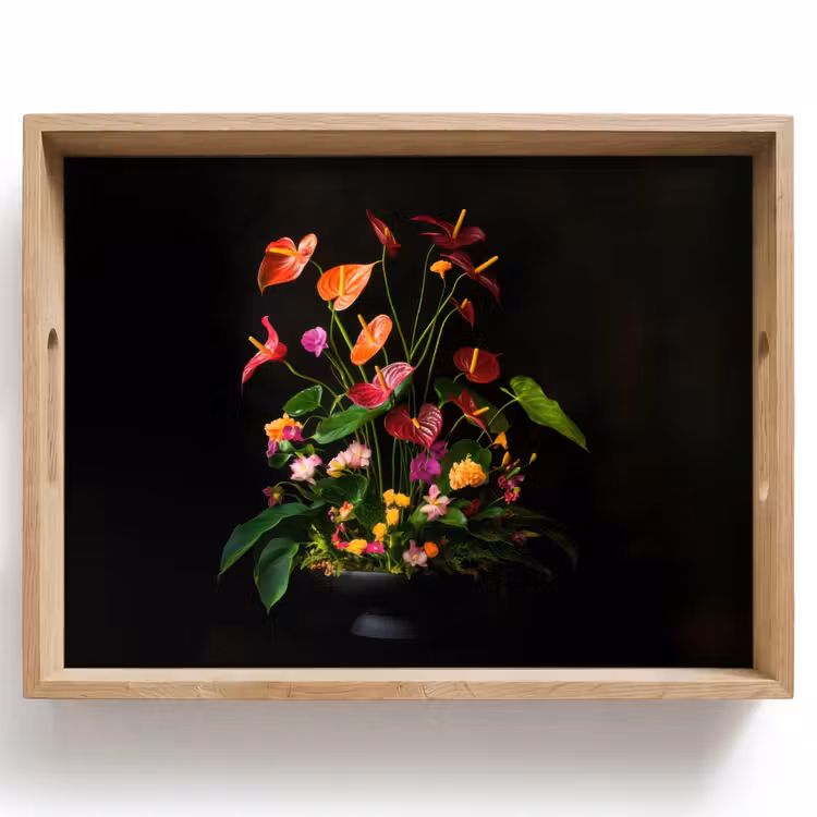 Bloemen - Vaas - Kleurrijk Dienblad Rechthoek middel -z3d_shopping