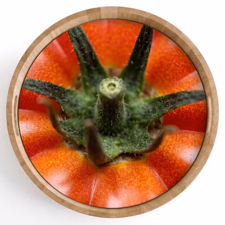 Tray - Food - Tomato - Red - Eten - Tomaat - Rood Dienblad Rond middel